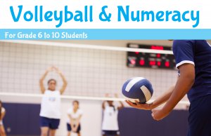 Volleyball and Numeracy banner - link to Volleyball and Numeracy summer program page.