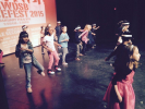 Sir Wilfrid Laurier's Grade2/3 students perform swing-style dance.