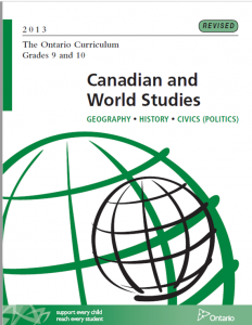 Canadian and World Studies - Grade 9 and 10