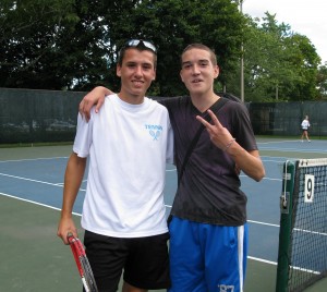 Lucas Scime and Colin Gallant - mens doubles silver medalists