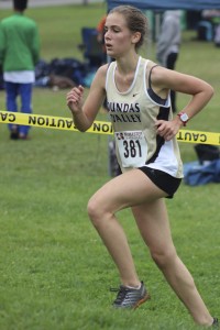 Dundas Valley's Marguax Malter competes at HWIAC cross-country