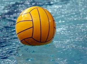 water polo ball floating