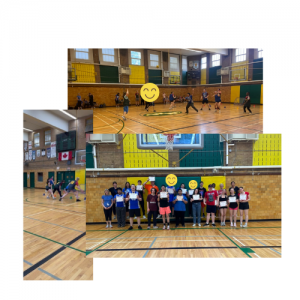 Student playing sports