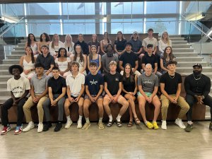 Students and Simoni Lawrence