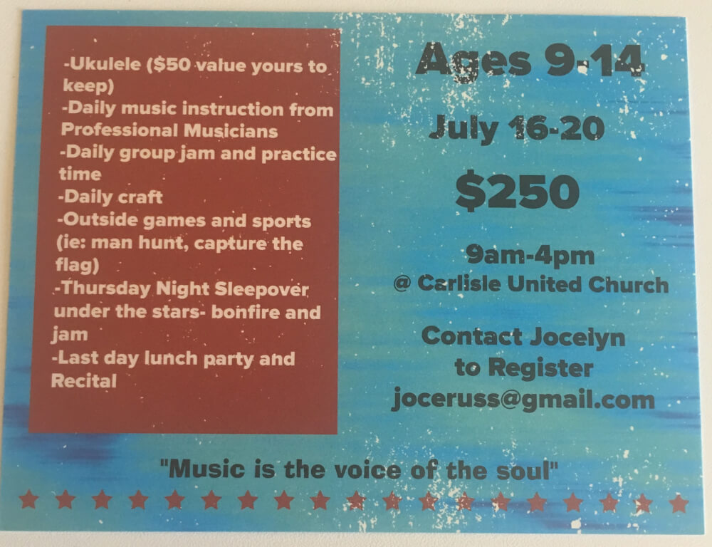 Ukulele, Art & Sports Camp July 1620 Balaclava Elementary School