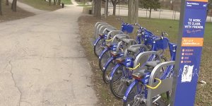 Bike Share in a park