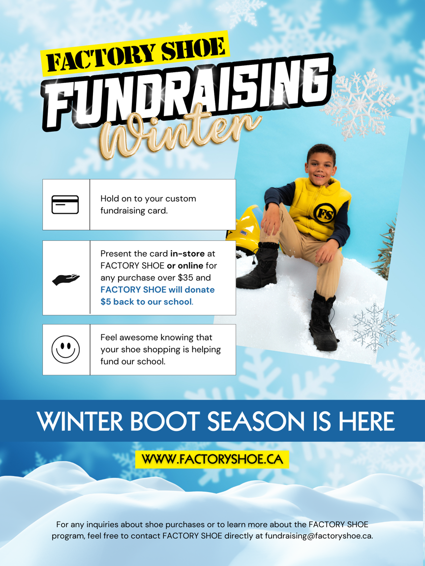 Winter Fundraiser - Factory Shoe 