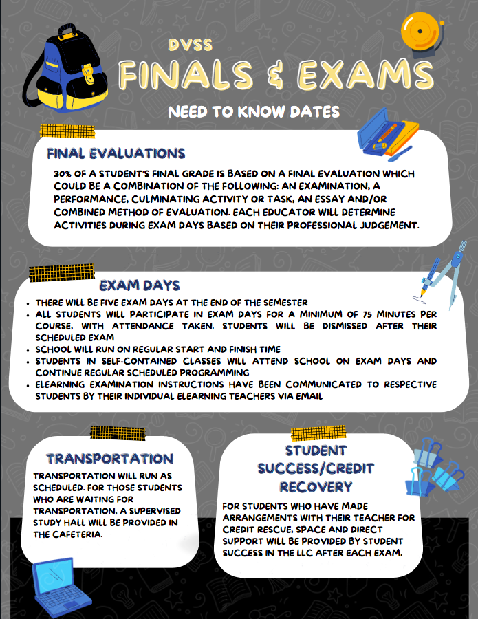 DVSS Finals & Exams Info