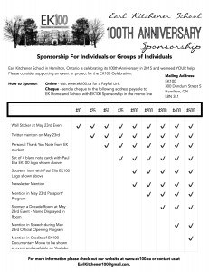 EK 100 Sponsorship INDIVIDUALS