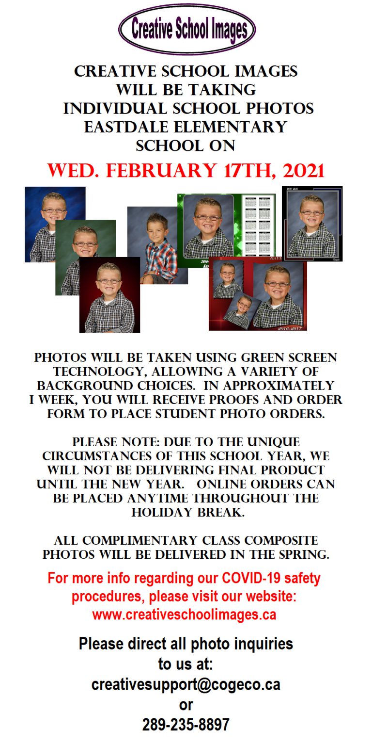 School Picture Day Is Coming! Eastdale Elementary School