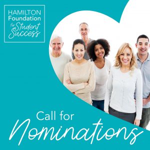 Group of people with text: ''call for nominations''