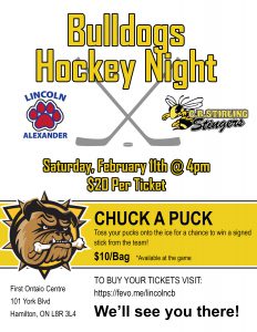 Bulldogs Hockey Event Flyer