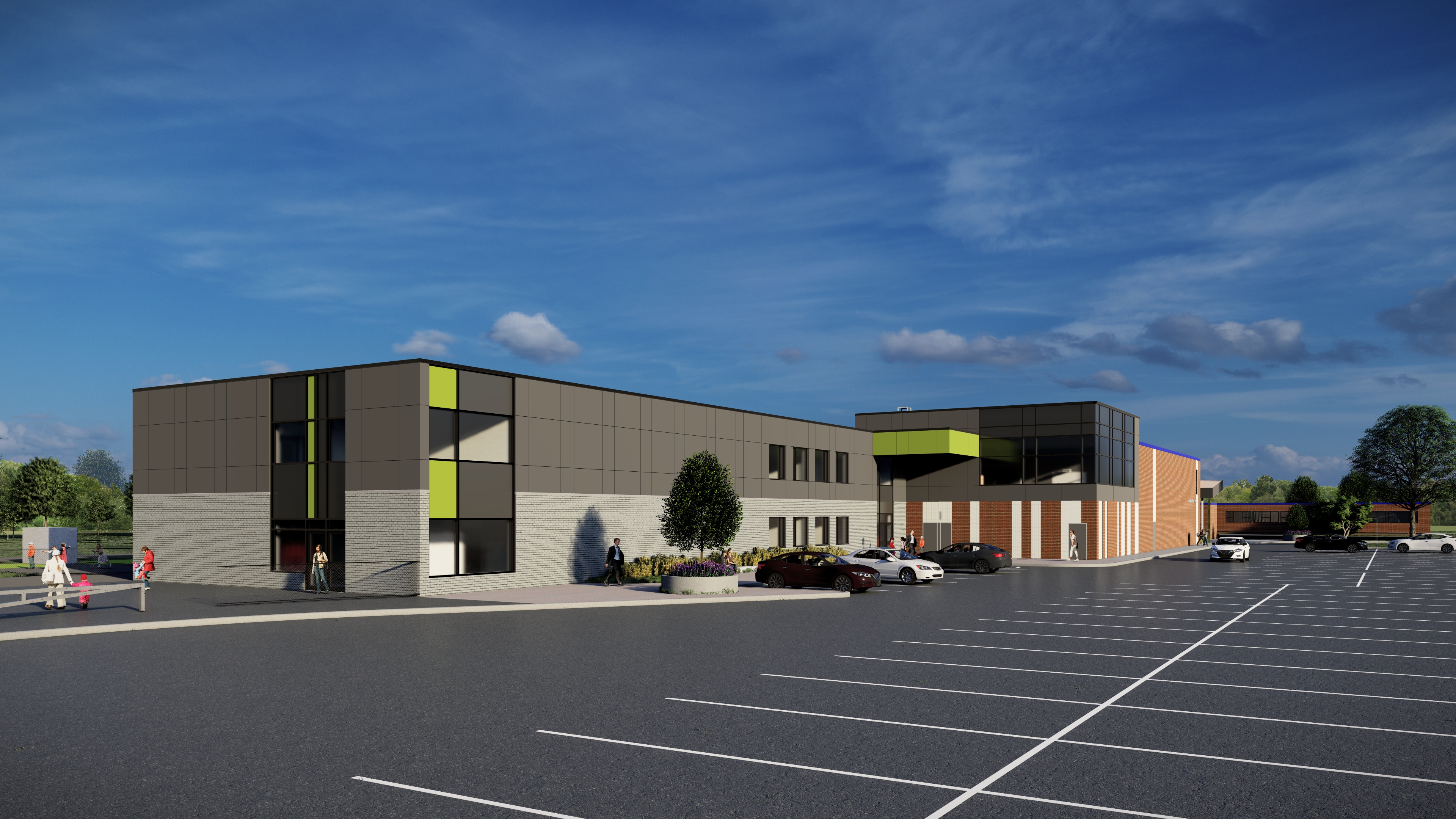 Mount Hope New School Rendering
