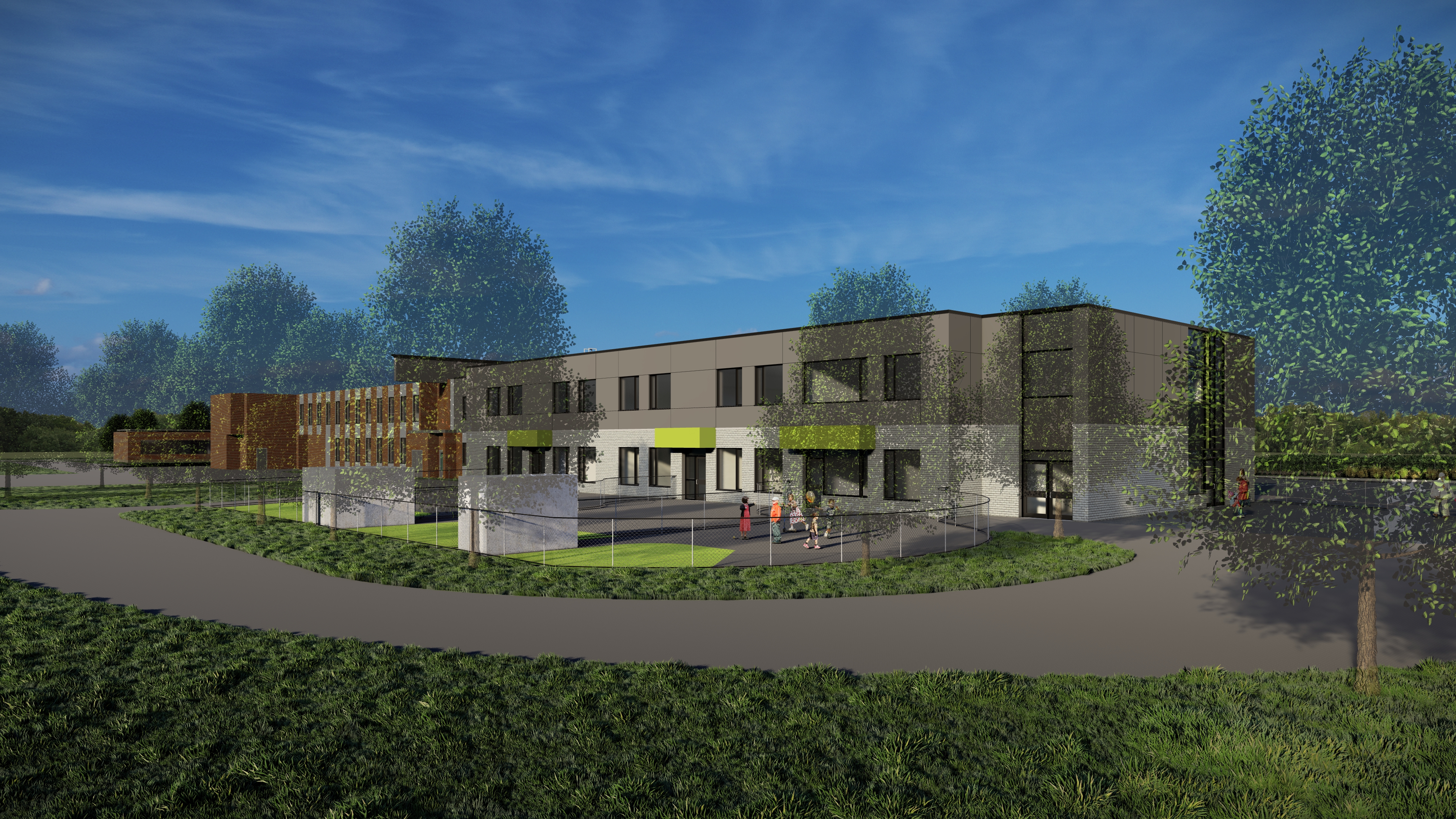 Mount Hope New School Rendering