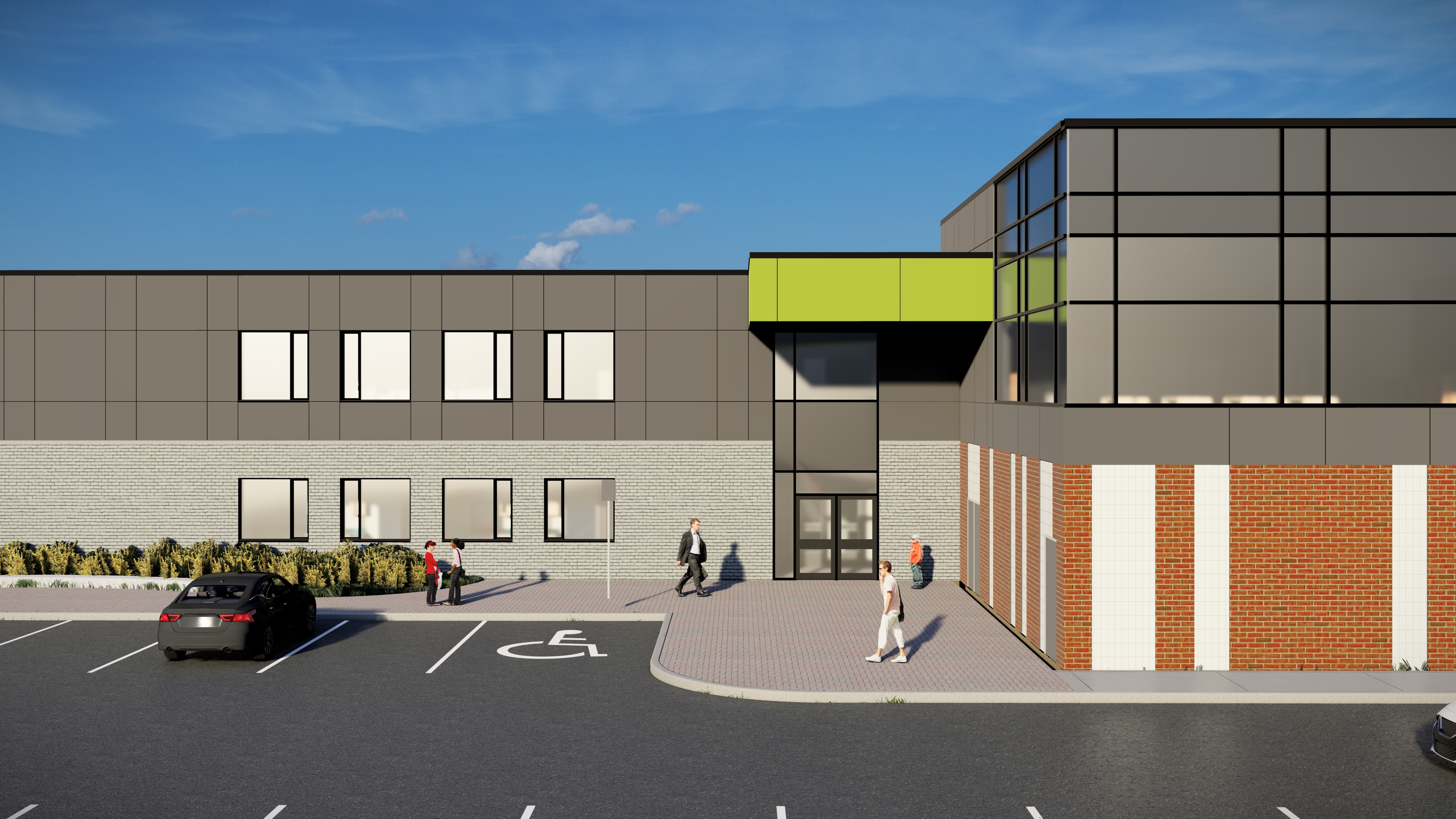 Mount Hope New School Rendering