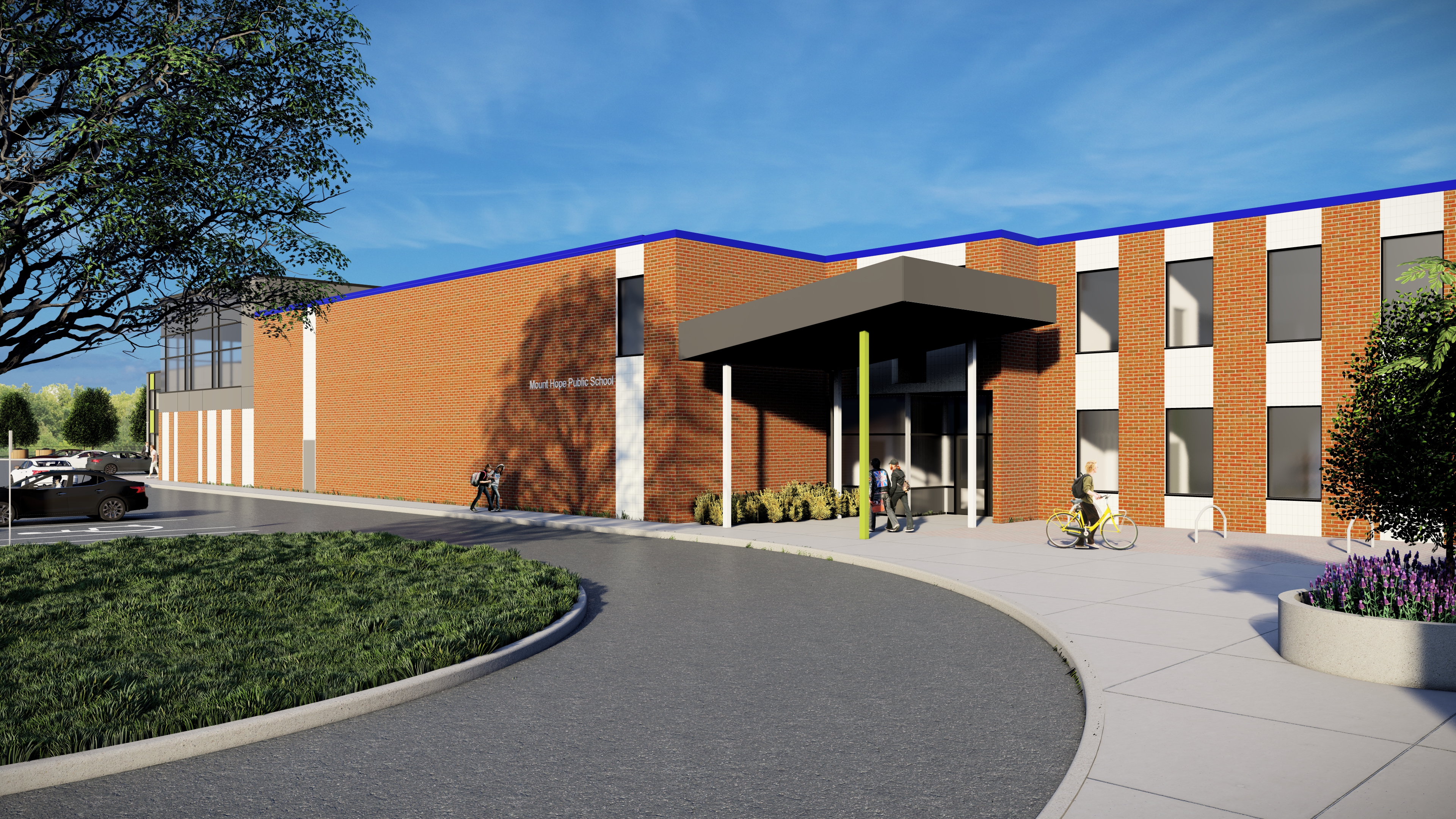 Mount Hope New School Rendering