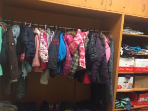 Closet with jackets
