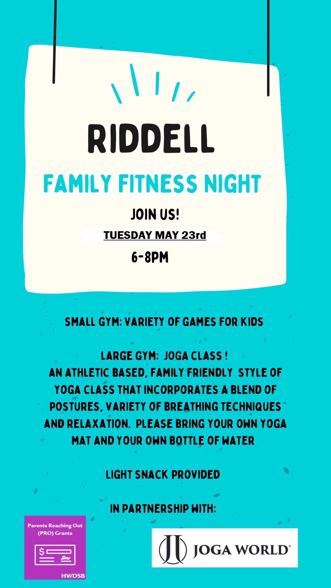 Family Fitness Night R.A. Riddell Elementary School