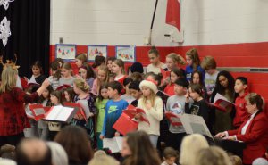 Students singing songs
