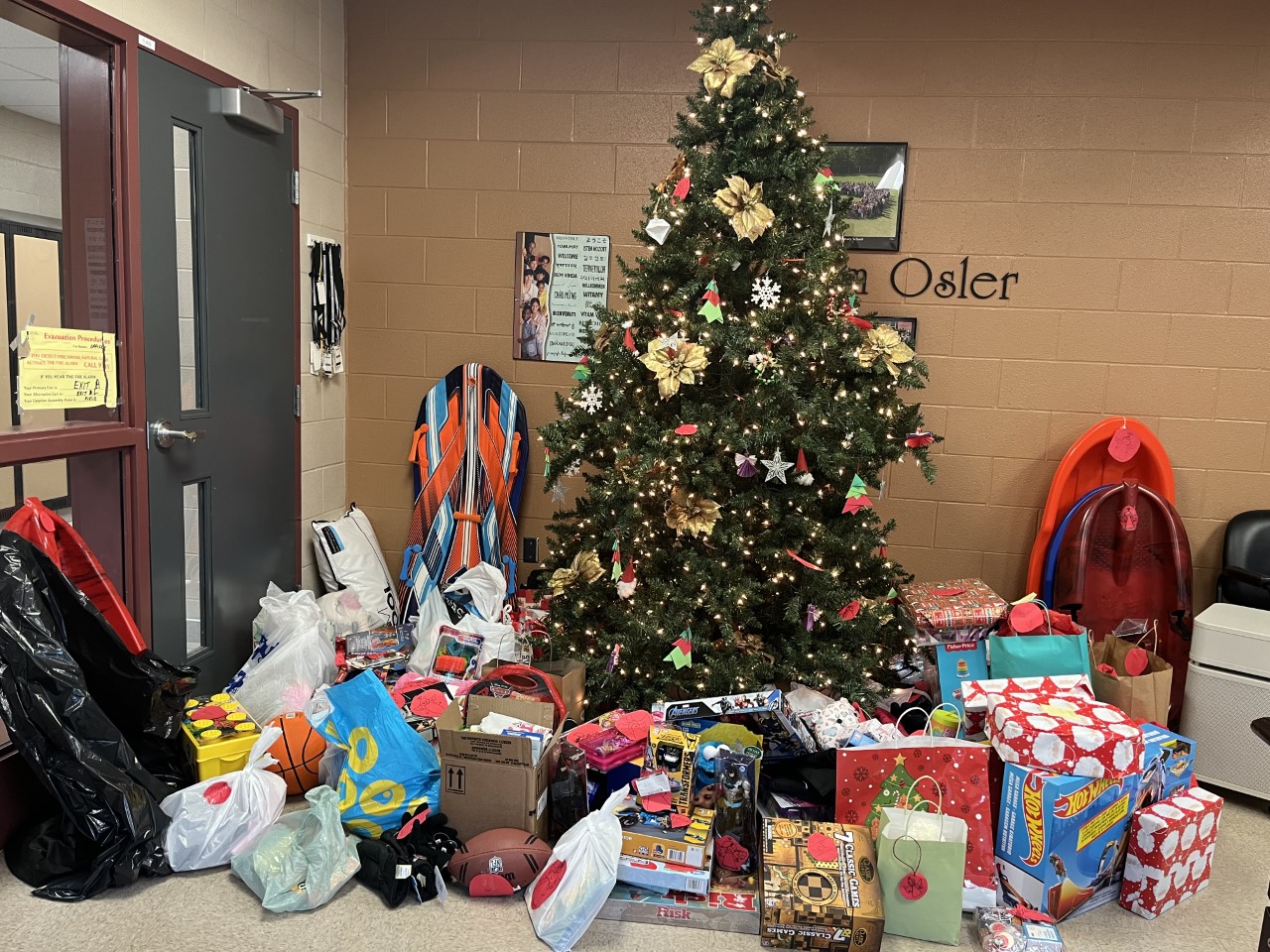 Angel Tree Thank You SWO Sir William Osler Elementary School