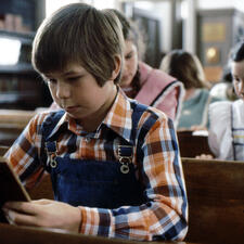 Student reading