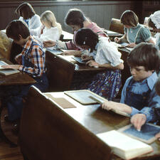 students working