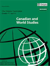 Canadian and World Studies - Grade 11 and 12