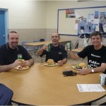 3 tech teaches eating at a table