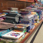 Books donated to students at Westwood.