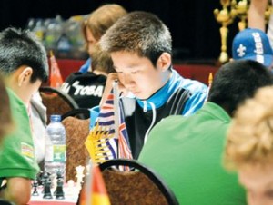 Concentration Chen family photo Richard Chen concentrates on the game during the 2015 Canadian Chess Challenge in Quebec city.