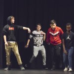 Students dance at Experiential Learning Day in the Arts.