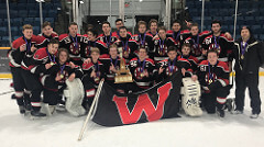 Waterdown Warriors boys' varsity hockey team.
