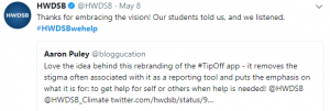 HWDSB tweet