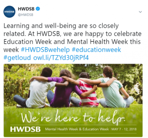 HWDSB tweet