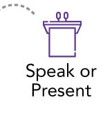 Speak or present