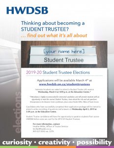 Student Trustee Election 2019-20