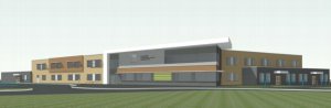 preliminary elevation drawing of new ancaster school