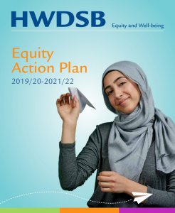 Picture of the cover of the HWDSB Equity Action Plan 2019-20 to 2021-22.