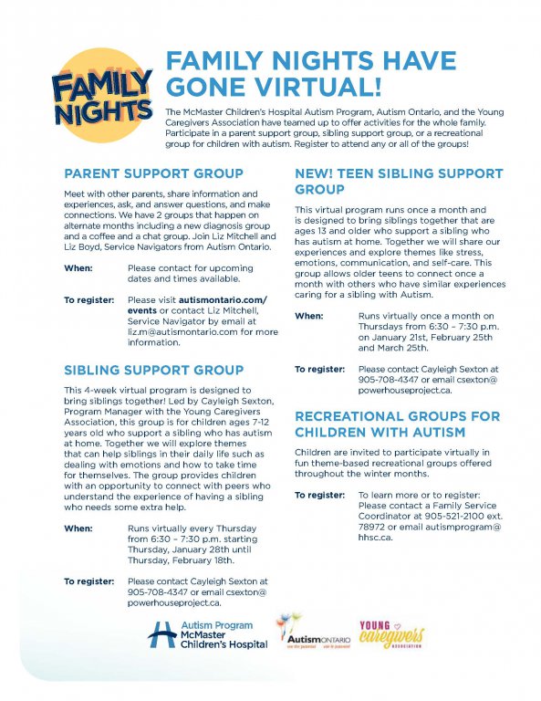 autism flyer