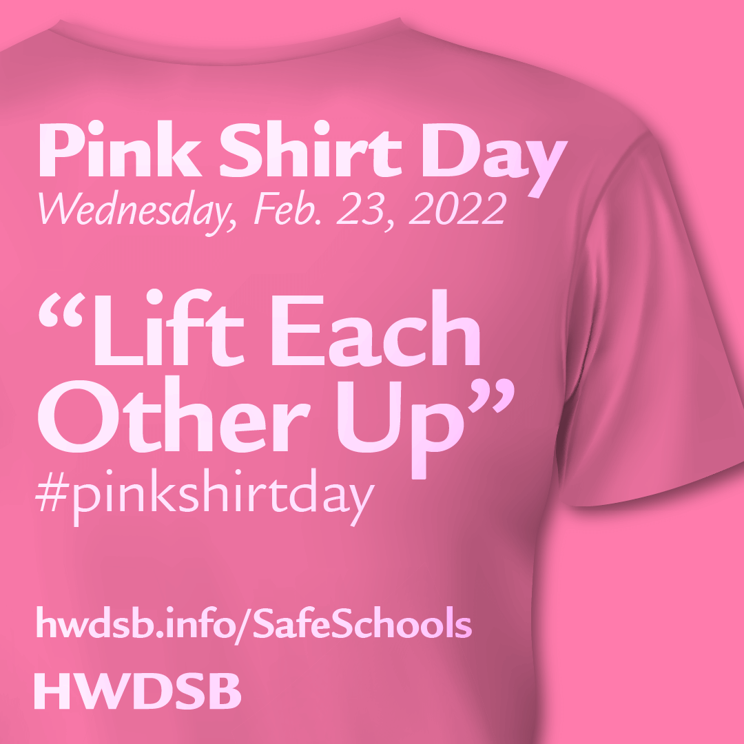 Pink Shirt Day is Wednesday, Feb. 23, 2022