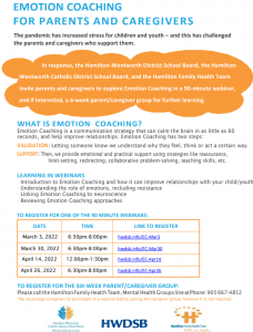 Emotion Coaching flyer
