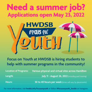 focus on youth hwdsb