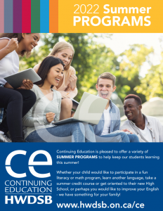 summer programs brochure cover with happy students