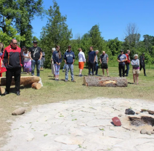 dedication ceremony at the waterdown treaty forest