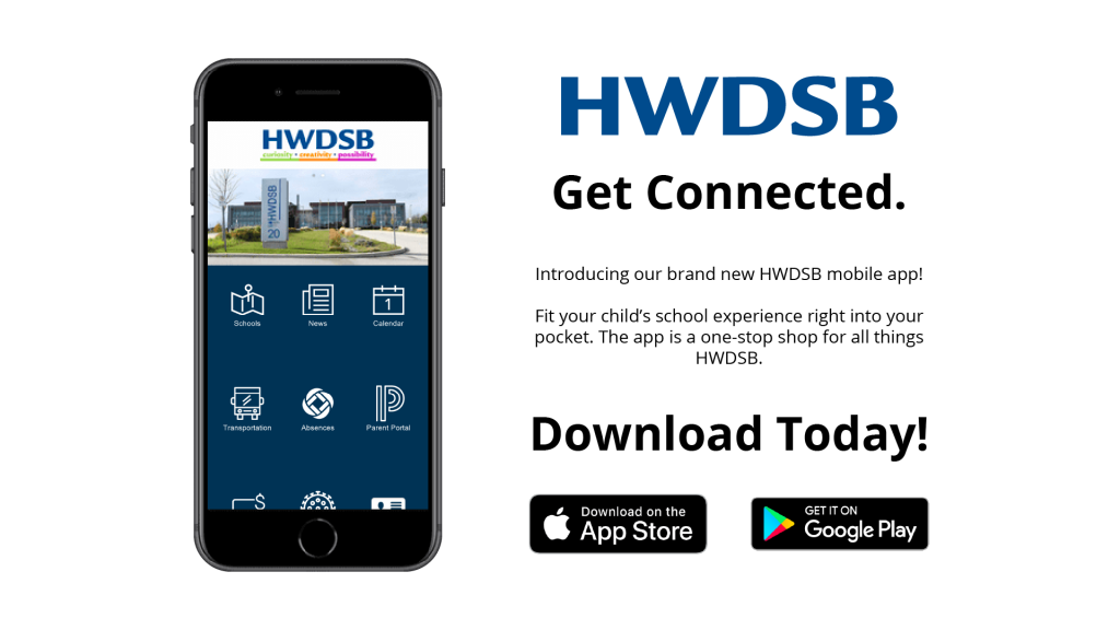 ad for HWDSB app