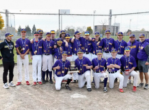 ancaster posing for baseball championship photo