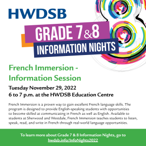 french immersion flyer