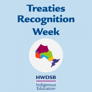 Map of Ontario and words Treaties Recognition Week