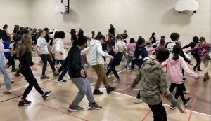 students dancing at day of dance