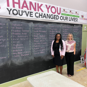 Robinson Petrazzini did not waste any time getting to know the team at Food4Kids. She visited its office on the first day of school and learned about the work it accomplishes in HWDSB schools